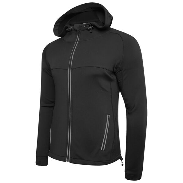 JUNIOR DUAL FULL ZIP HOODY BLACK Thumbnail