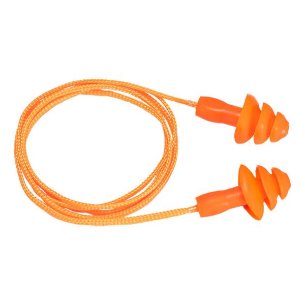 EP04 Reusable Corded TPR Ear Plugs (50 pairs) Thumbnail