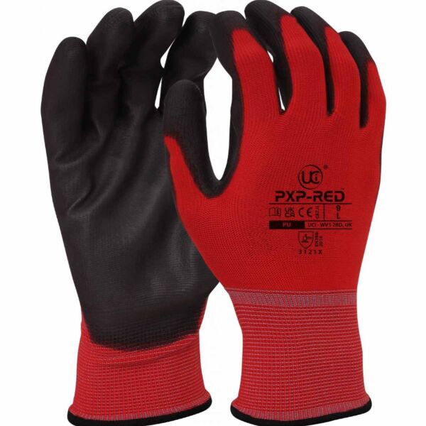 G/PXP-RED - PU Coated Polyester Red (Pack of 10) Thumbnail